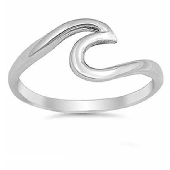 Silver wave ring - Picture 3 of 4